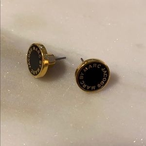 Marc Jacobs Enamel Logo Stud Earrings
